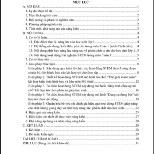 Ket hop hoat dong trai nghiem STEM va tro choi hoc tap giup phat huy nang luc sang tao va pham chat tu tin cho hoc sinh trong mon Toan 1 du 3 bo sach