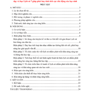 Tich hop lien mon van hoc am nhac va nghe thuat nham doi moi day va hoc Lich su 7 giup phat huy tinh tich cuc chu dong cua hoc sinh