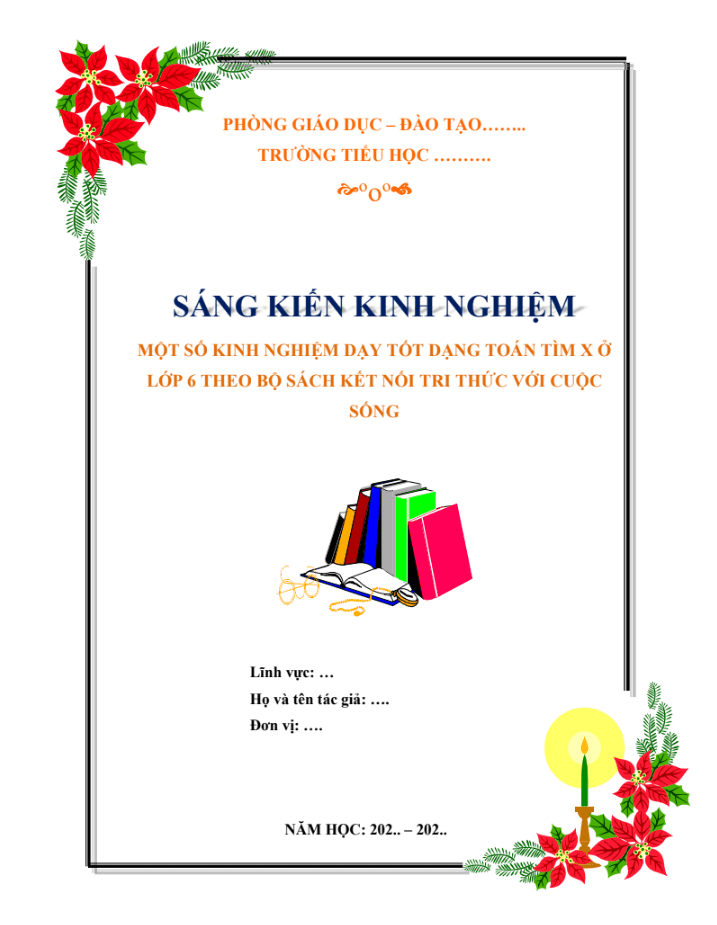 Một số kinh nghiệm dạy tốt dạng toán tìm x ở lớp 6 theo bộ sách Kết nối tri thức