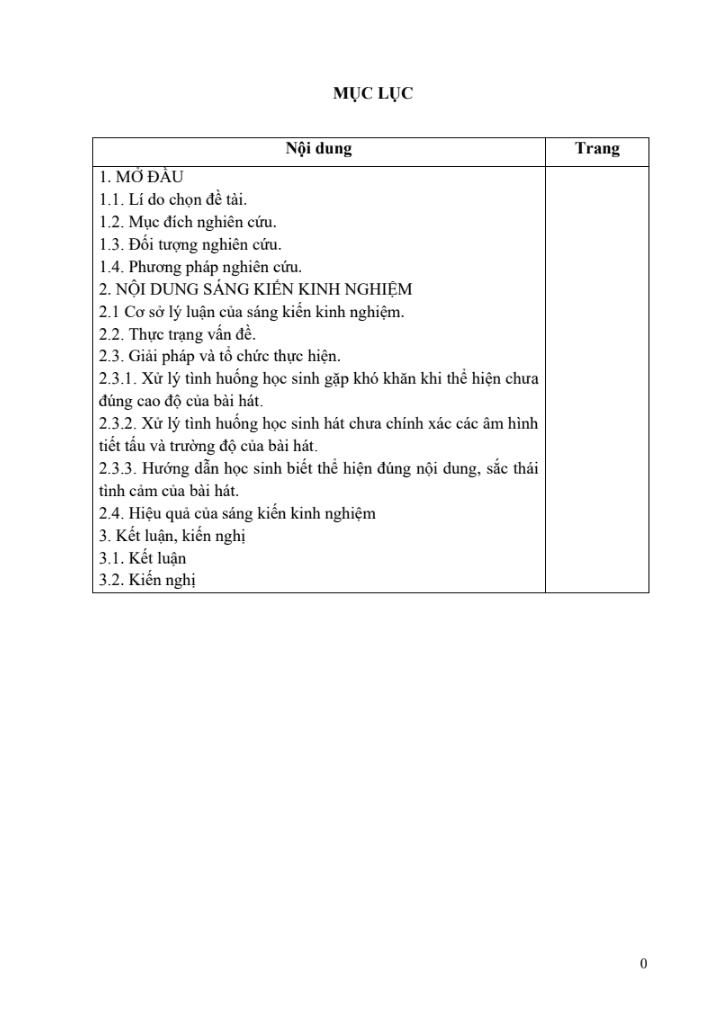 SKKN Một số kinh nghiệm sửa lỗi giúp học sinh lớp 6 học tốt phân môn học hát