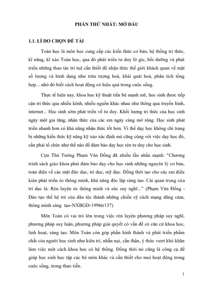 SKKN Ra đề thi học kì Toán 6