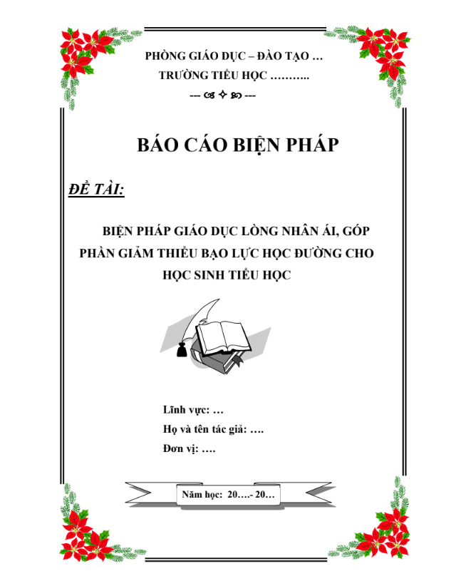 Biện pháp giáo dục lòng nhân ái, góp phần giảm thiểu bạo lực học đường cho học sinh tiểu học