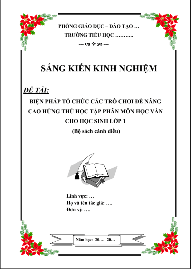 Biện pháp tổ chức các trò chơi để nâng cao hứng thú học tập phân môn học vần cho học sinh lớp 1 (Bộ sách cánh diều)