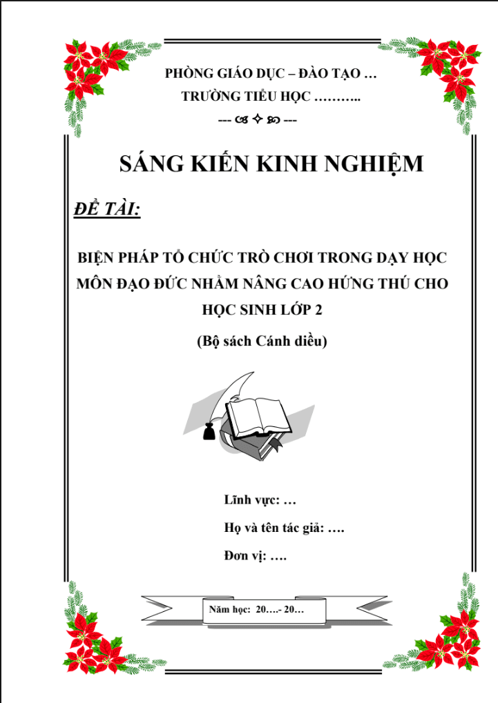 Biện pháp tổ chức trò chơi trong dạy học môn Đạo đức nhằm nâng cao hứng thú cho học sinh lớp 2 – Cánh diều
