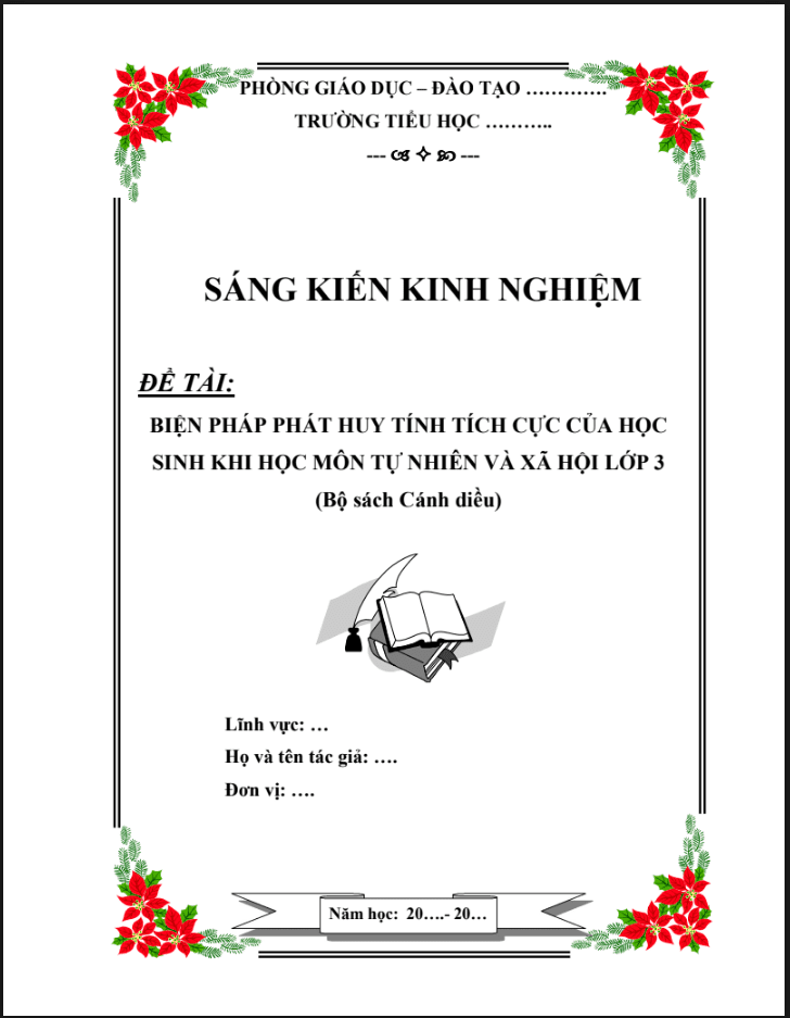 Biện phát phát huy tính tích cực của học sinh khi học môn tự nhiên và xã hội lớp 3 (Bộ sách cánh diều)
