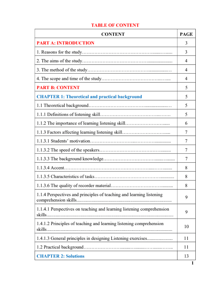 Improve listening skills for weak students by redesigning some tasks in the while listening part – English 11 (pilot program) in the direction of the Department’s test approach