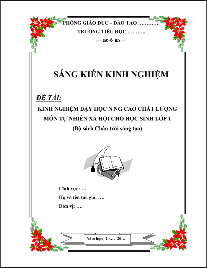 Kinh nghiệm dạy học nâng cao chất lượng môn tự nhiên xã hội cho học sinh lớp 1 (Bộ sách Chân trời sáng tạo)