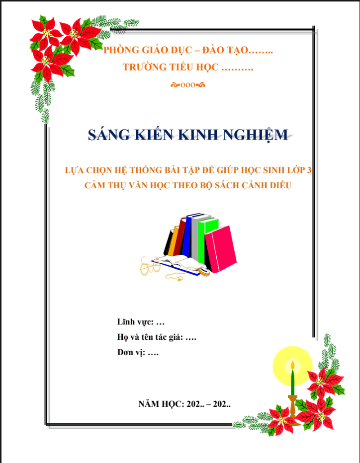 Lựa chọn hệ thống bài tập để giúp học sinh lớp 3 cảm thụ văn học theo bộ sách Cánh diều