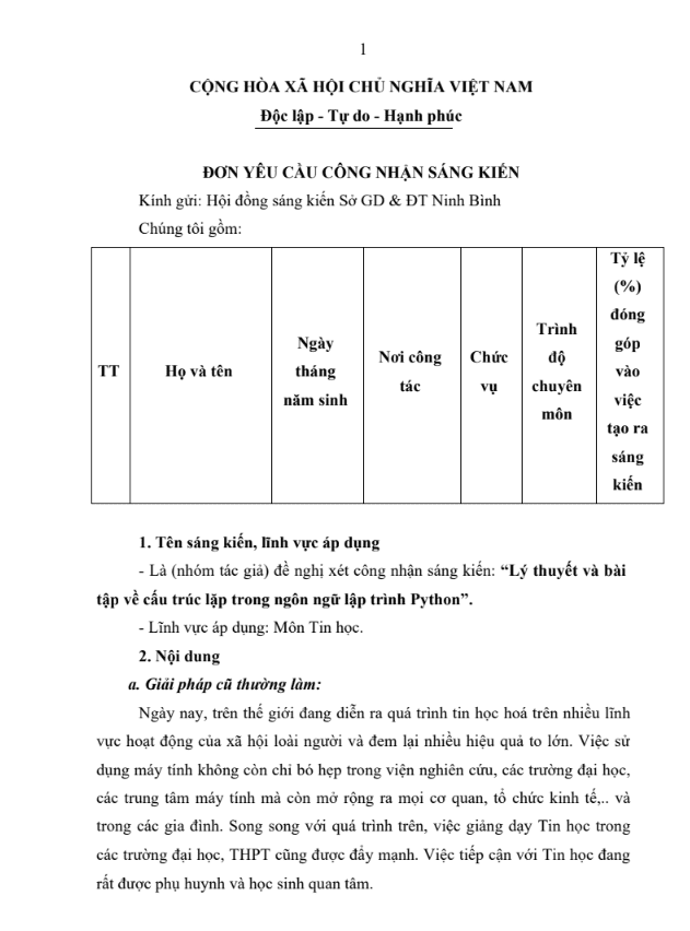 Lý thuyết và bài tập về cấu trúc lặp trong ngôn ngữ lập trình Python Cánh diều