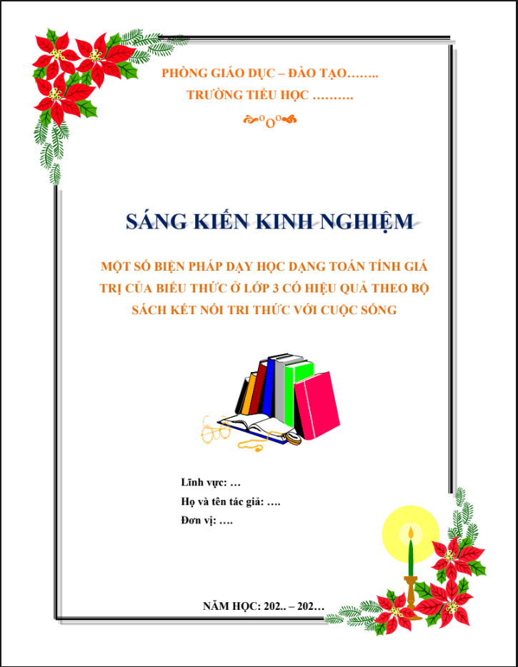Một số biện pháp dạy học dạng toán tính giá trị của biểu thức ở lớp 3 có hiệu quả theo bộ sách Kết nối tri thức