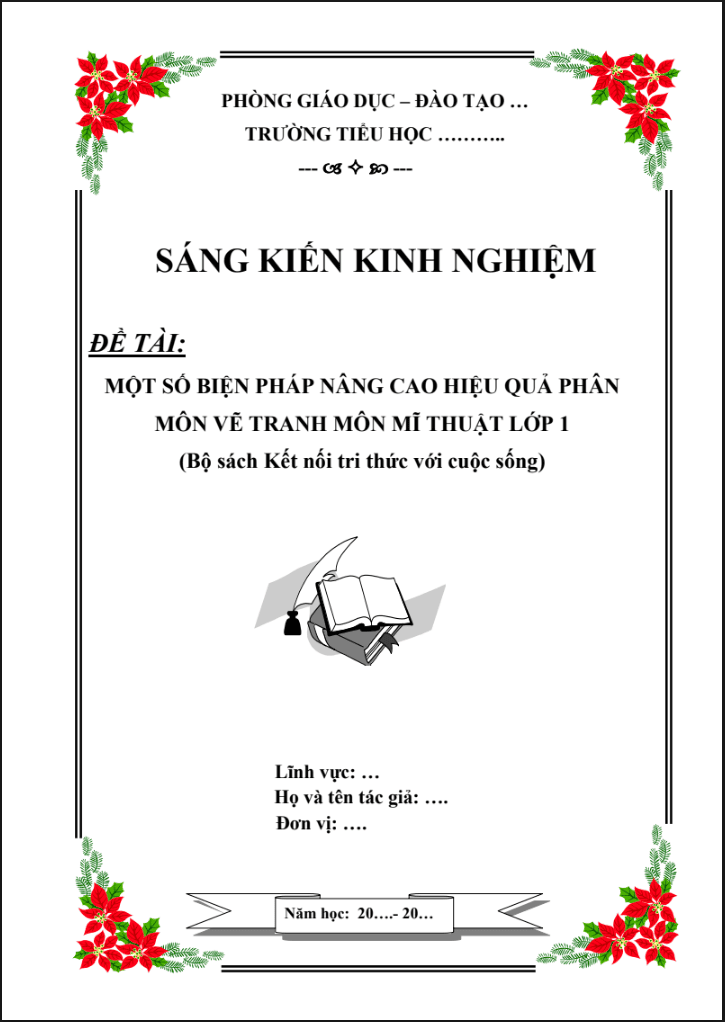 Một số biện pháp nâng cao hiệu quả phân môn vẽ tranh môn Mĩ thuật lớp 1 (Bộ sách Kết nối tri thức)