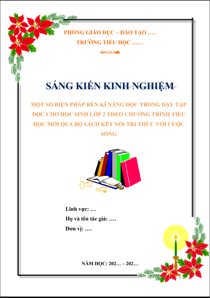 Một số biện pháp rèn kĩ năng đọc trong dạy Tập đọc cho học sinh lớp 2 theo chương trình tiểu học mới qua bộ sách Kết nối tri thức với cuộc sống