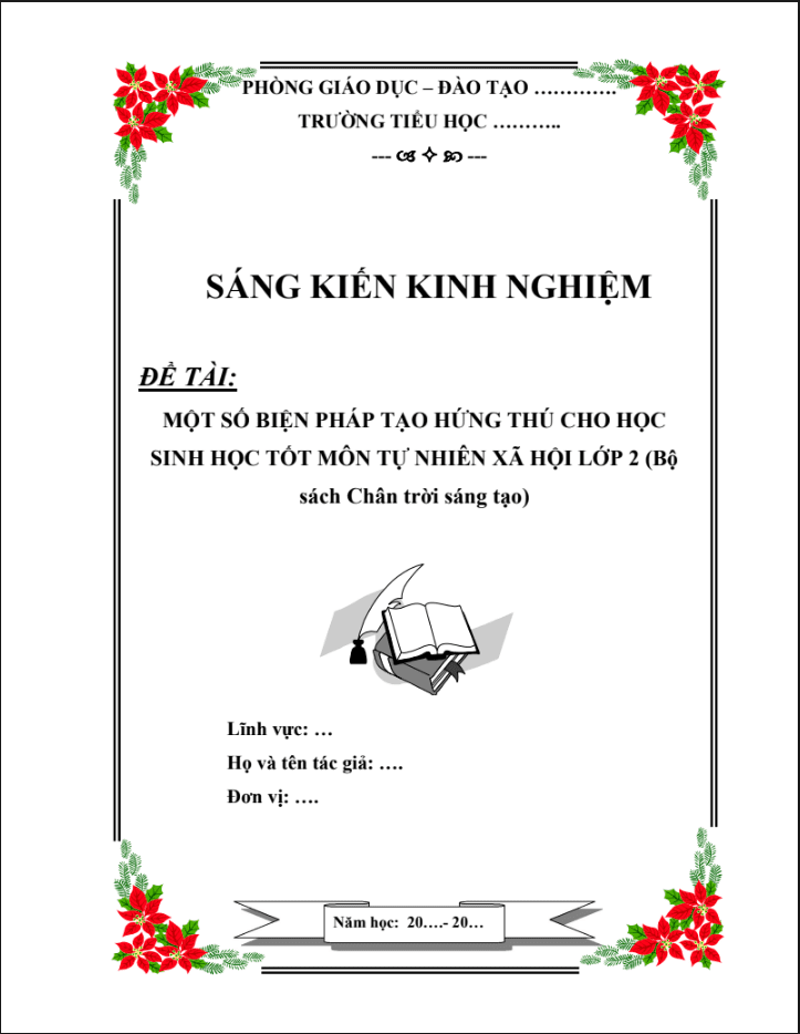 Một số biện pháp tạo hứng thú cho học sinh học tốt môn tự nhiên xã hội lớp 2 (Sách Chân trời sáng tạo)