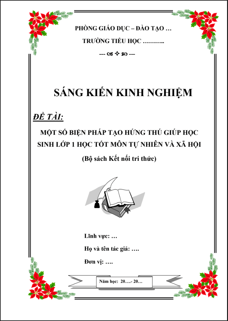 Một số biện pháp tạo hứng thú giúp học sinh lớp 1 học tốt môn Tự nhiên và xã hội (Bộ sách Kết nối tri thức)