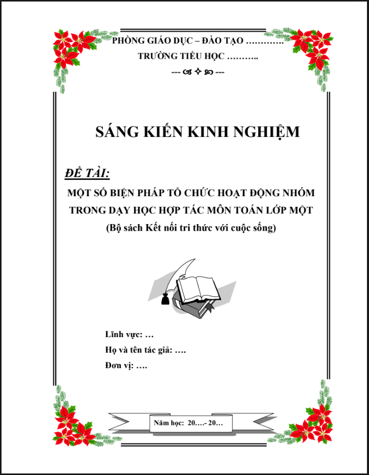 Một số biện pháp tổ chức hoạt động nhóm trong dạy học hợp tác môn Toán lớp Một (Bộ sách Kết nối tri thức)