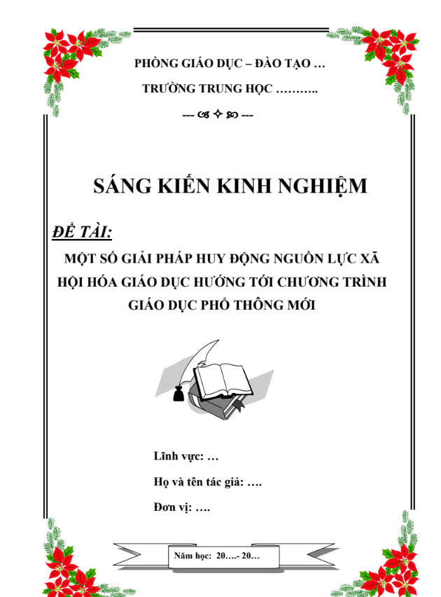 Một số giải pháp huy động nguồn lực xã hội hóa giáo dục hướng tới chương trình giáo dục phổ thông mới