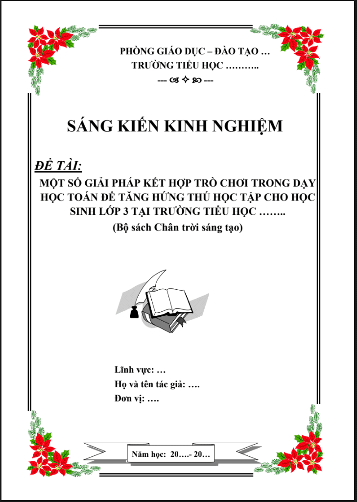 Một số giải pháp kết hợp trò chơi trong dạy học toán để tăng hứng thú học tập cho học sinh lớp 3 sách Chân Trời sáng tạo