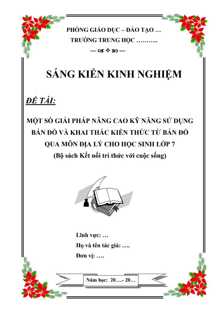 Một số giải pháp nâng cao kỹ năng sử dụng bản đồ và khai thác kiến thức từ bản đồ qua môn Địa lý cho học sinh lớp 7 (Bộ sách Kết nối tri thức)