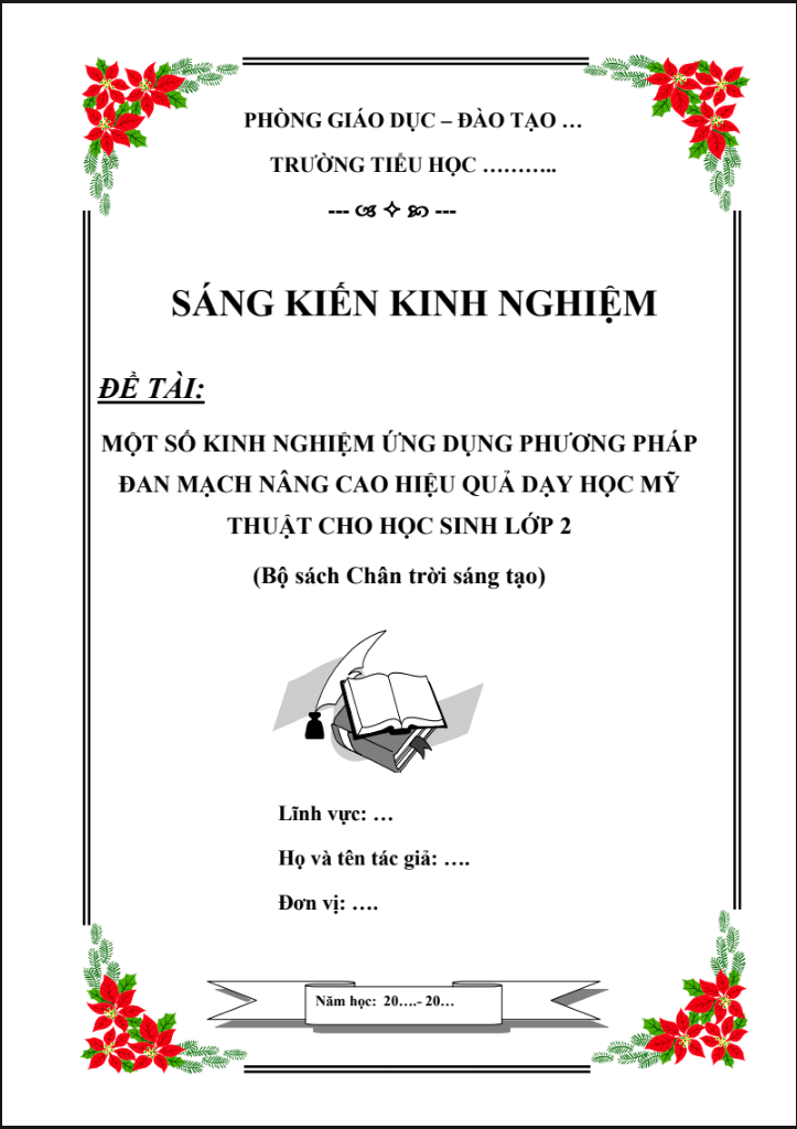Một số kinh nghiệm ứng dụng phương pháp Đan Mạch nâng cao hiệu quả dạy học Mỹ thuật cho học sinh lớp 2 (Bộ sách Chân trời sáng tạo)