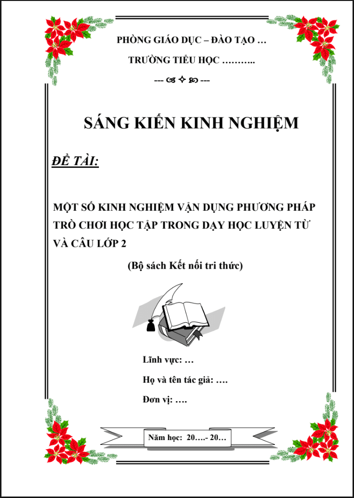 Một số kinh nghiệm vận dụng Phương pháp trò chơi học tập trong dạy học Luyện từ và câu lớp 2 (Bộ sách Kết nối tri thức)