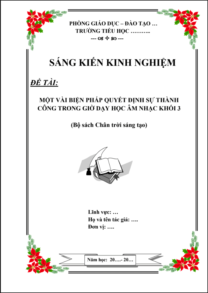 Một vài biện pháp quyết định sự thành công trong giờ dạy học Âm nhạc khối 3 Sách Chân trời sáng tạo