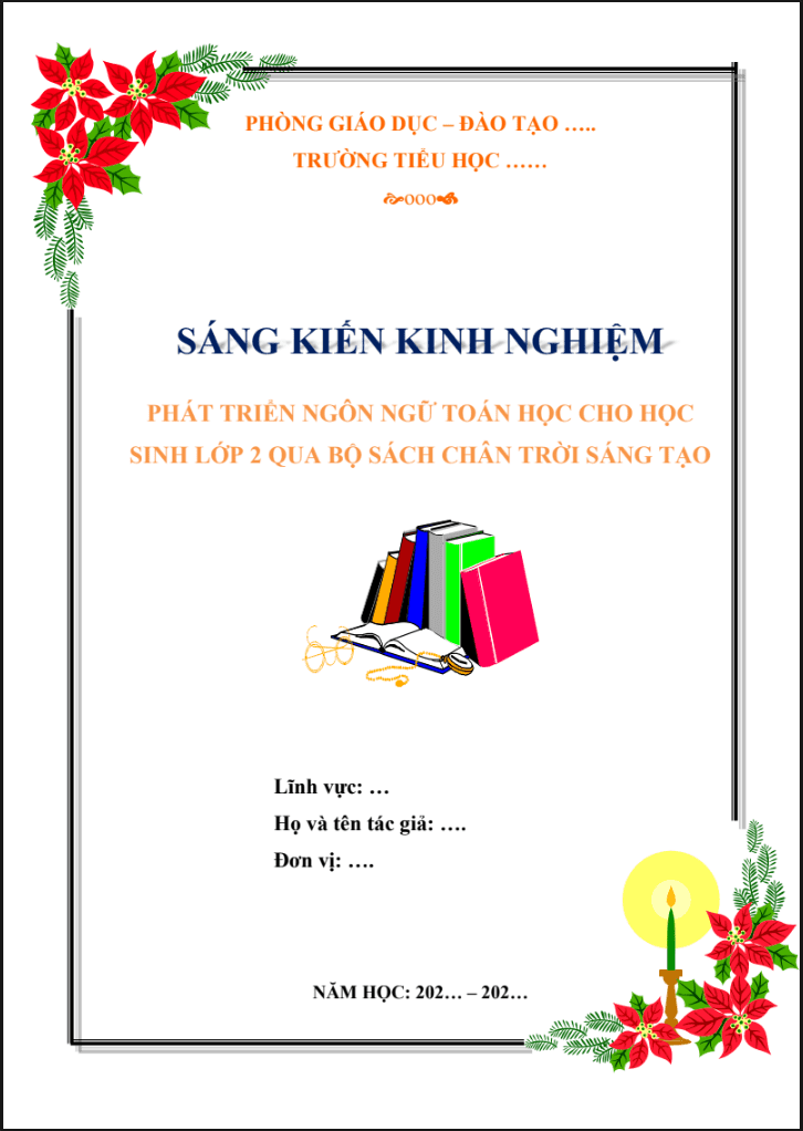Phát triển ngôn ngữ toán học cho học sinh lớp 2 qua bộ sách Chân trời sáng tạo