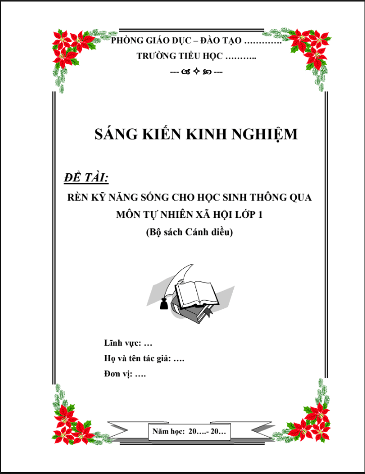 Rèn kỹ năng sống cho học sinh thông qua môn tự nhiên xã hội lớp 1 (Bộ sách Cánh diều)