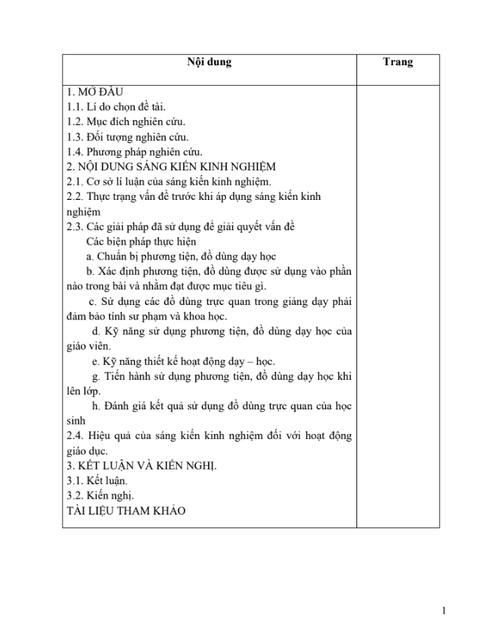 SKKN Đổi mới cách sử dụng phương tiện, đồ dùng dạy học Sinh học 7