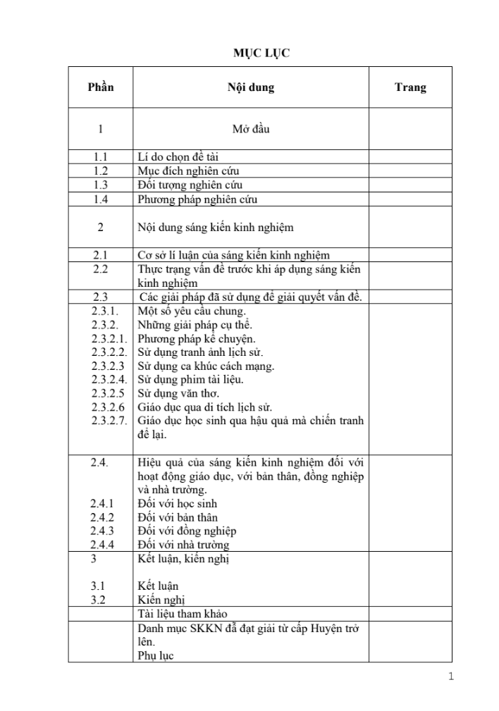 SKKN Giáo dục ý thức bảo vệ Tổ quốc cho học sinh lớp 9, qua các bài học Lịch Sử