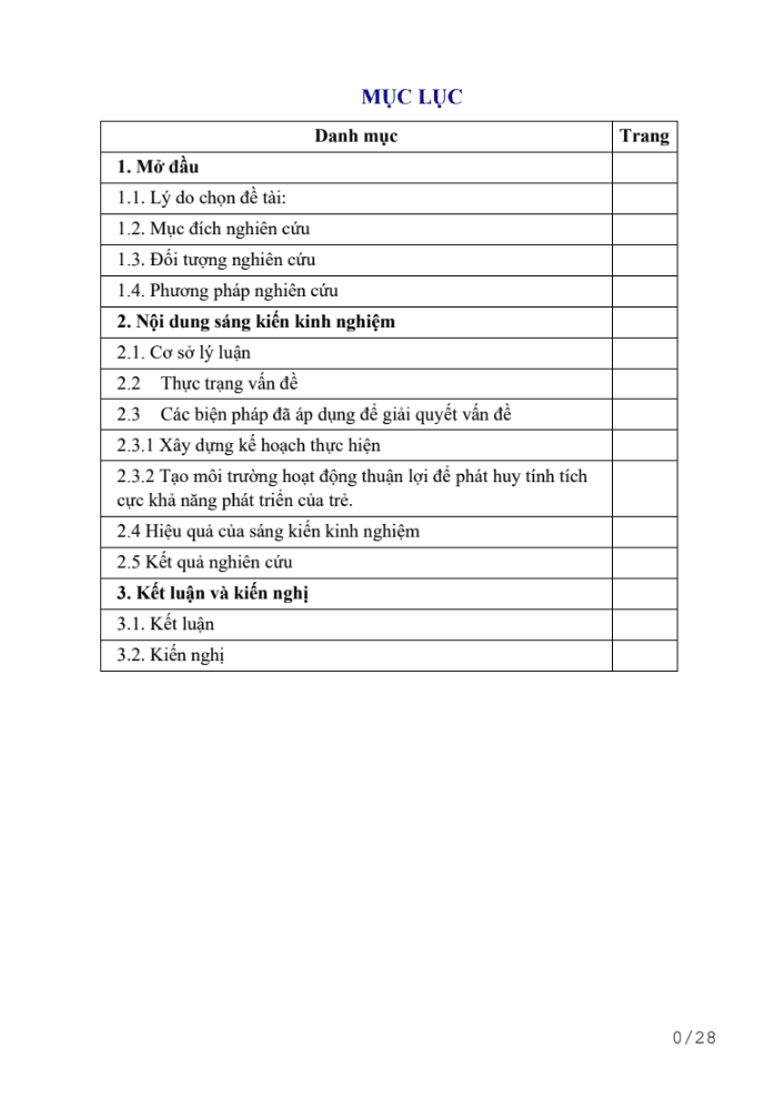 SKKN Hướng dẫn trẻ 5 – 6 tuổi học vẽ