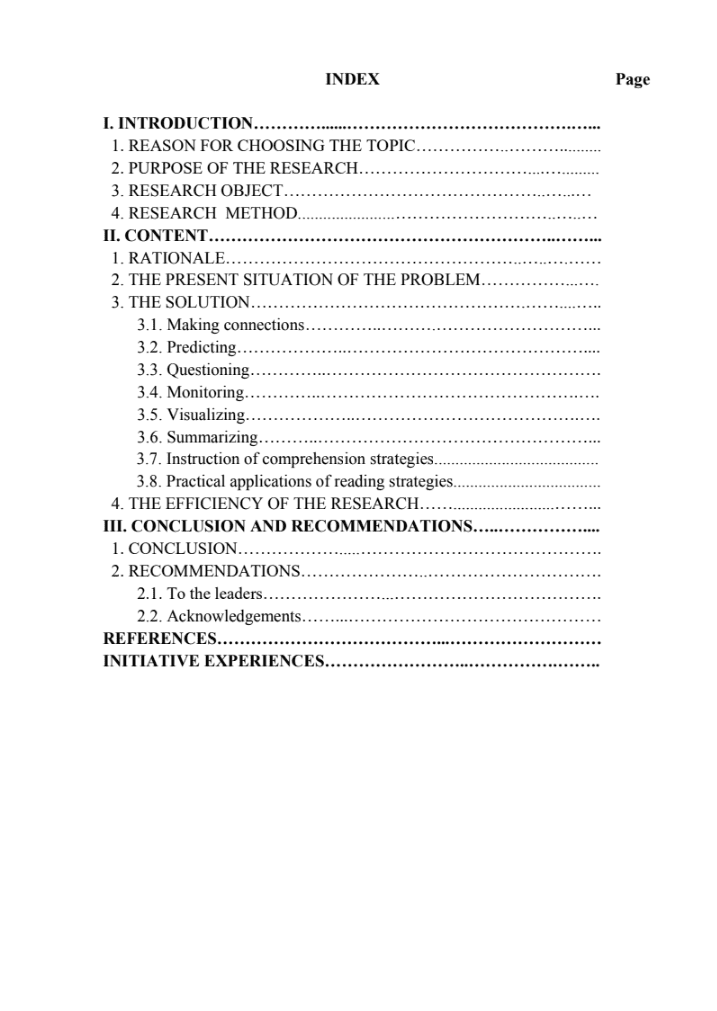 SKKN Improve the quality of teaching reading English for grade 5 students
