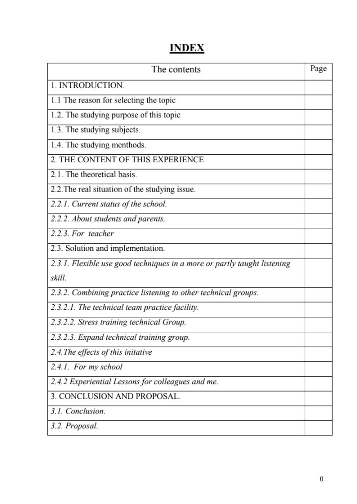 SKKN Method to train listening skill for students in grade 5 to be effective