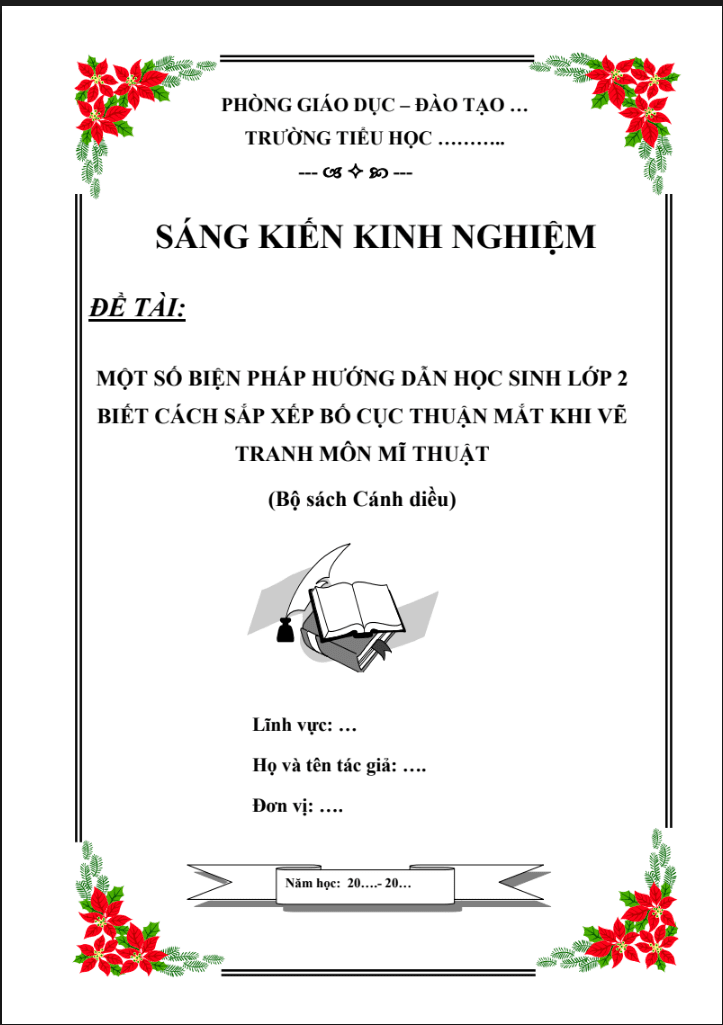 SKKN Một số biện pháp hướng dẫn học sinh lớp 2 biết cách sắp xếp bố cục thuận mắt khi vẽ tranh môn Mĩ thuật (Bộ sách Cánh diều)
