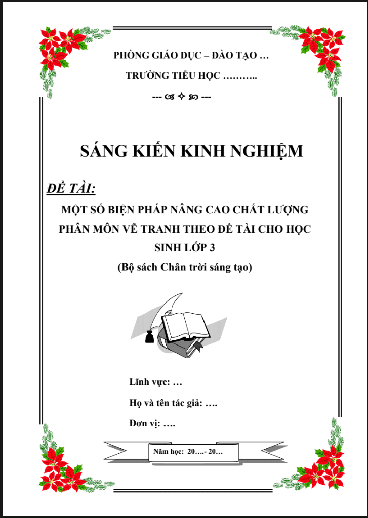 SKKN Một số biện pháp nâng cao chất lượng phân môn vẽ tranh theo đề tài cho học sinh lớp 3 (Bộ sách Chân trời sáng tạo)