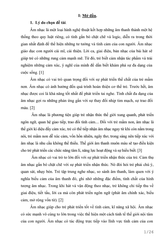 SKKN Một số biện pháp nâng cao kỹ năng vận động theo nhạc cho trẻ mẫu giáo 4 – 5 tuổi