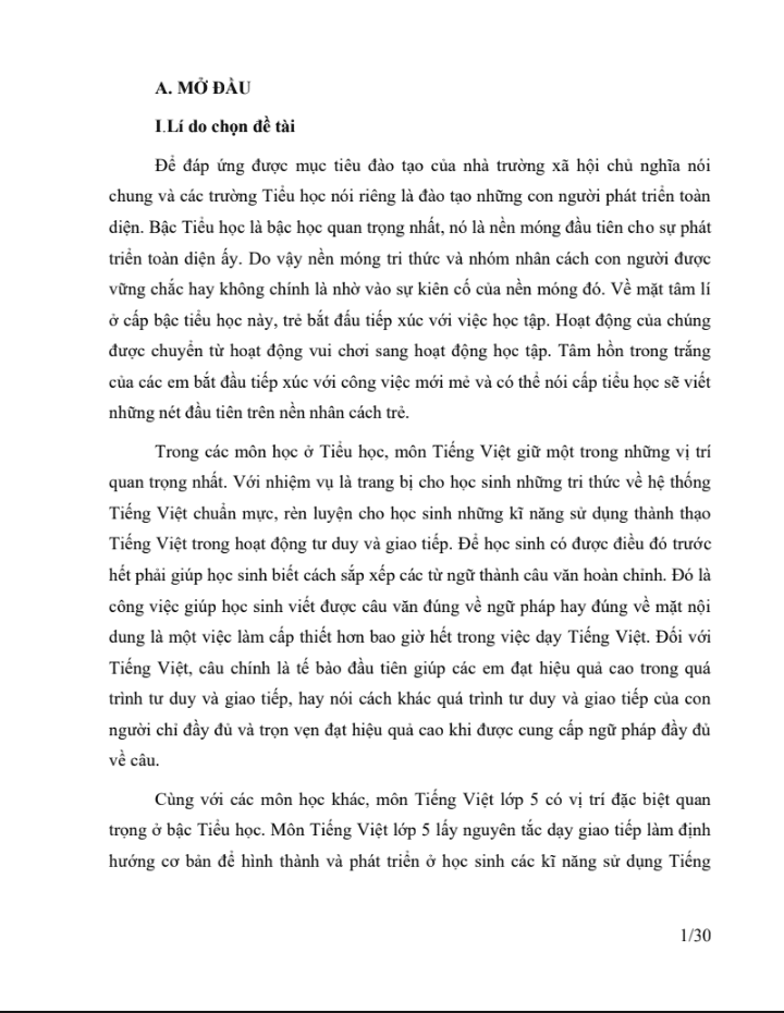 SKKN Một số biện pháp sửa lỗi viết câu cho học sinh lớp 5