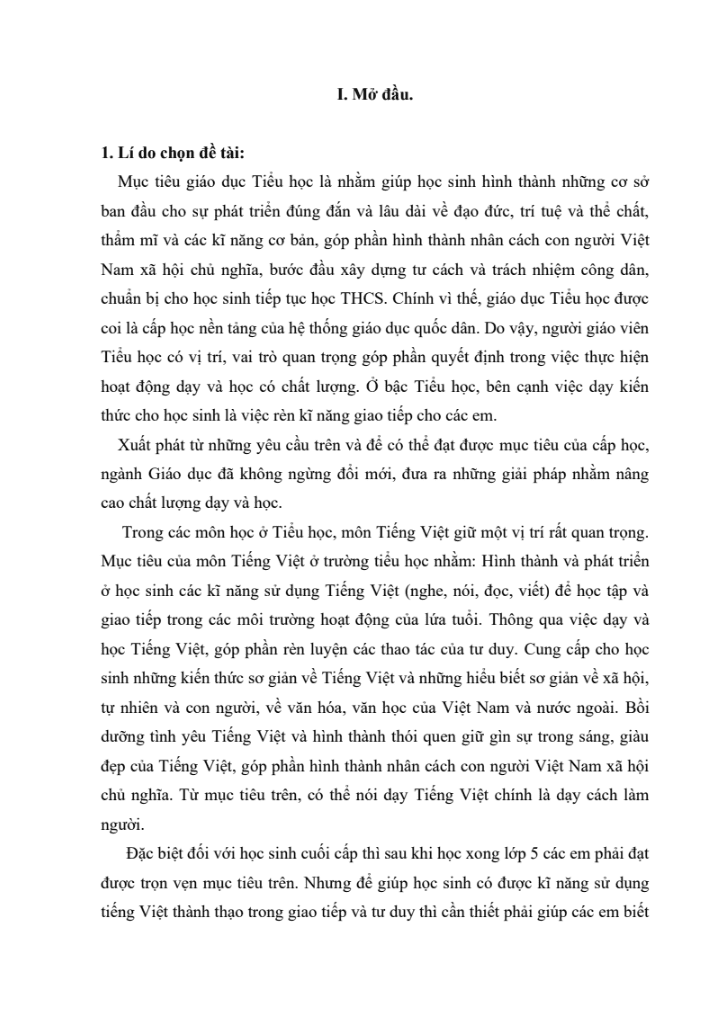 SKKN Một số kinh nghiệm trong việc giúp học sinh lớp 5 sửa lỗi câu sai