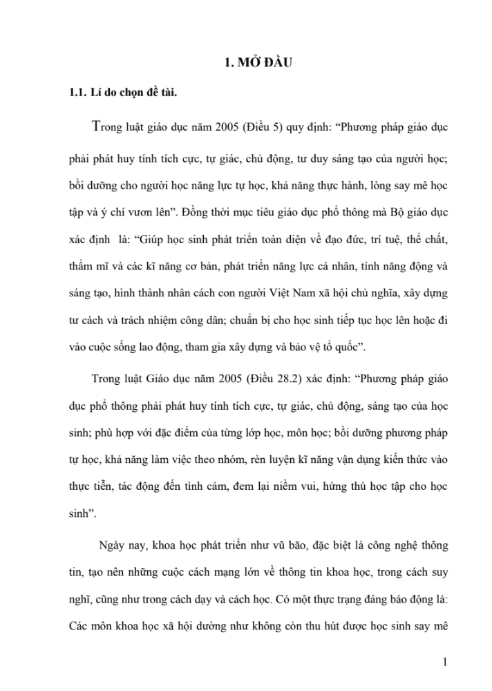 SKKN Một vài suy nghĩ về việc dạy bài đọc thêm “Sau phút chia li” của Đoàn Thị Điểm trong chương trình Ngữ văn 7