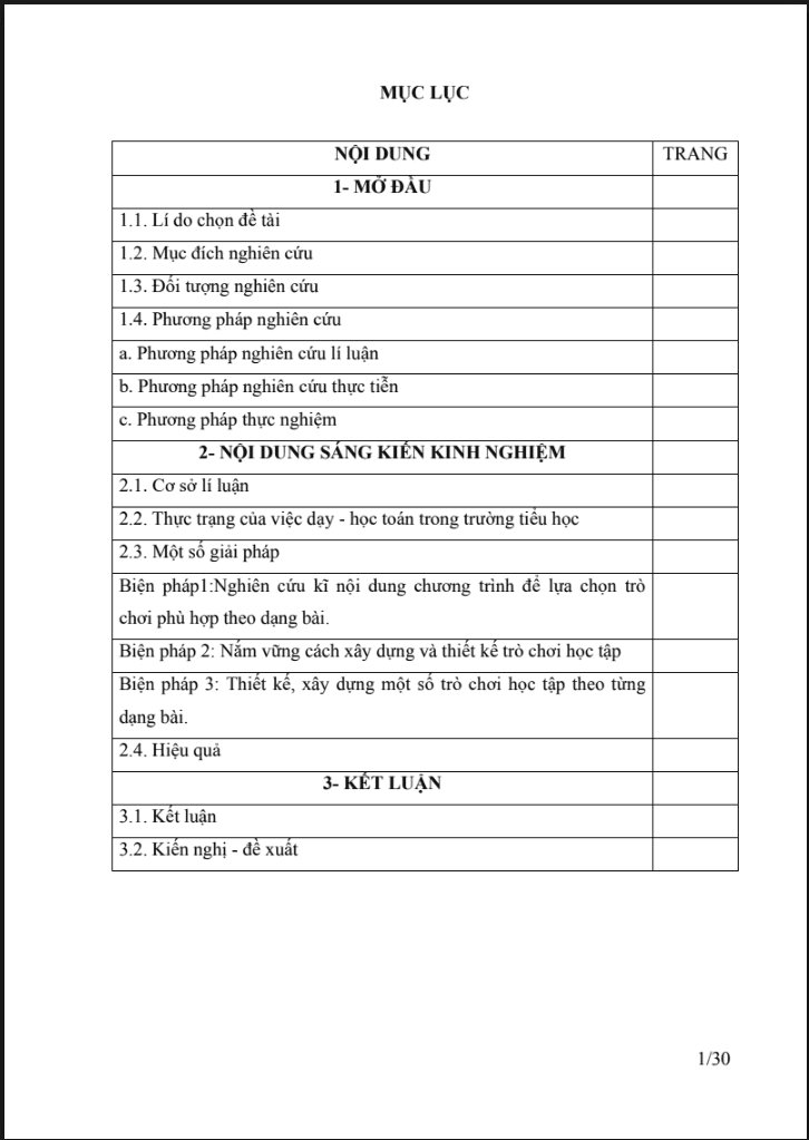 SKKN Nâng cao hiệu quả dạy – học Toán lớp 3