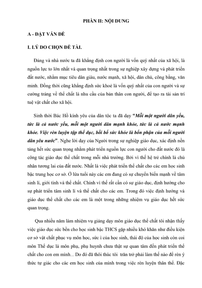 SKKN Phát huy tính tích cực của học sinh trong dạy học chạy bền lớp 9