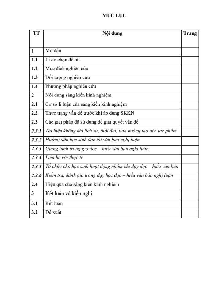 SKKN Phương pháp tạo hứng thú học văn bản nghị luận cho học sinh qua phần Đọc – hiểu Ngữ văn 8