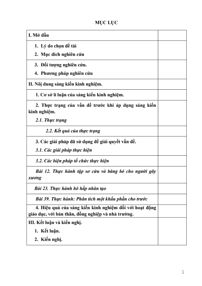 SKKN Rèn kĩ năng sống cho học sinh lớp 8 trường THCS Thành Sơn thông qua dạy các bài thực hành Sinh học 8