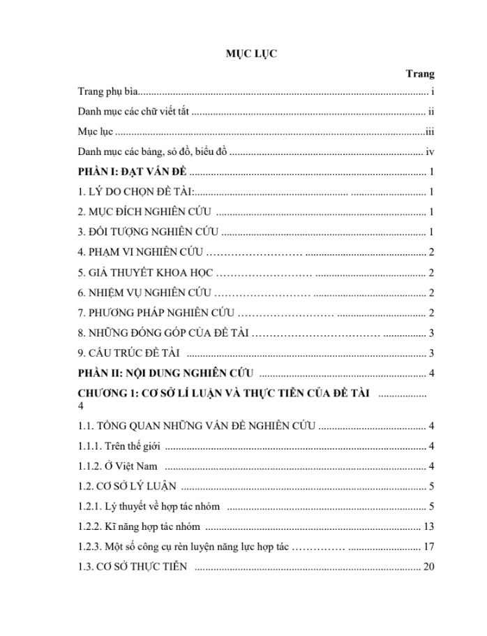 SKKN Rèn luyện kĩ năng hợp tác nhóm cho học sinh trong dạy học phần di truyền học – Sinh học 12