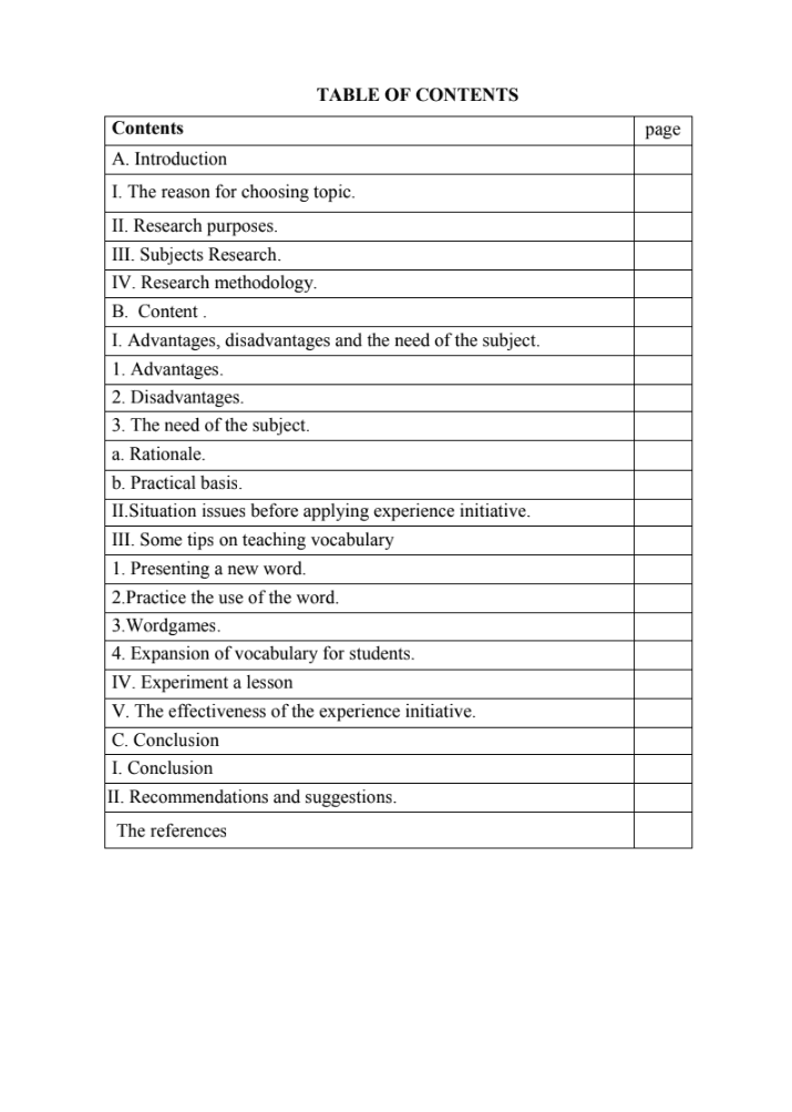 SKKN Some tips on teaching English vocabularies in grade 7 effectively