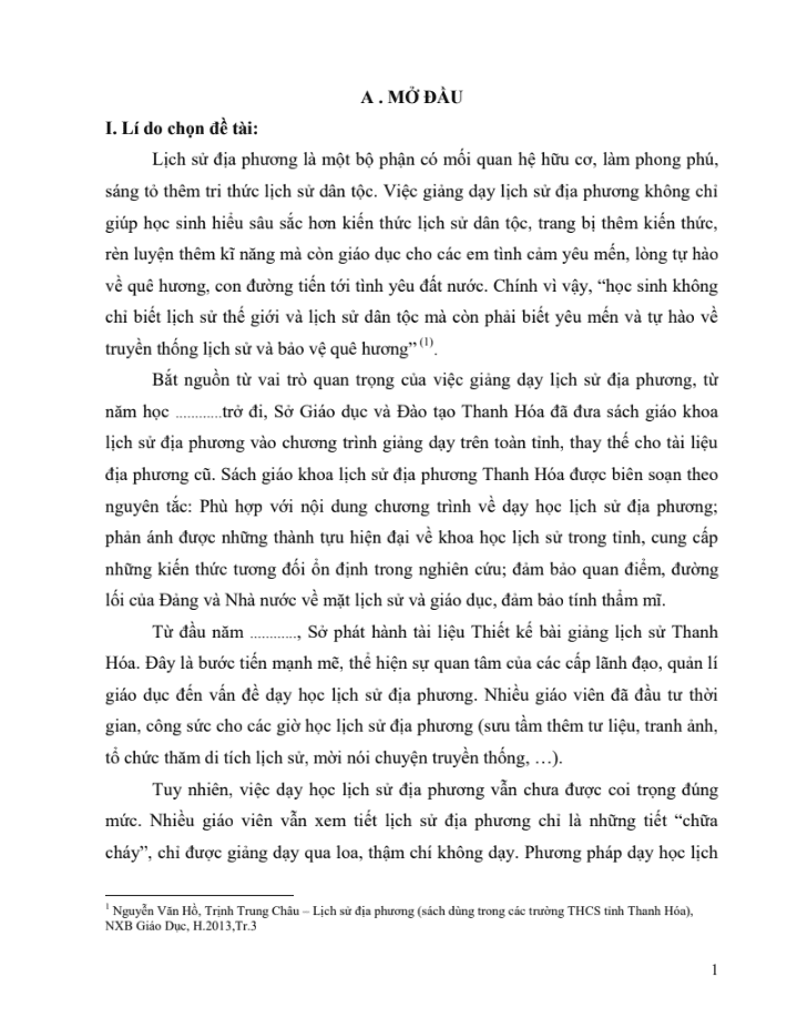 SKKN Sử dụng công nghệ thông tin và bản đồ tư duy nhằm nâng cao hiệu quả dạy và học lịch sử địa phương (bài “Thanh Hóa từ năm 1919 đến năm 1945”)