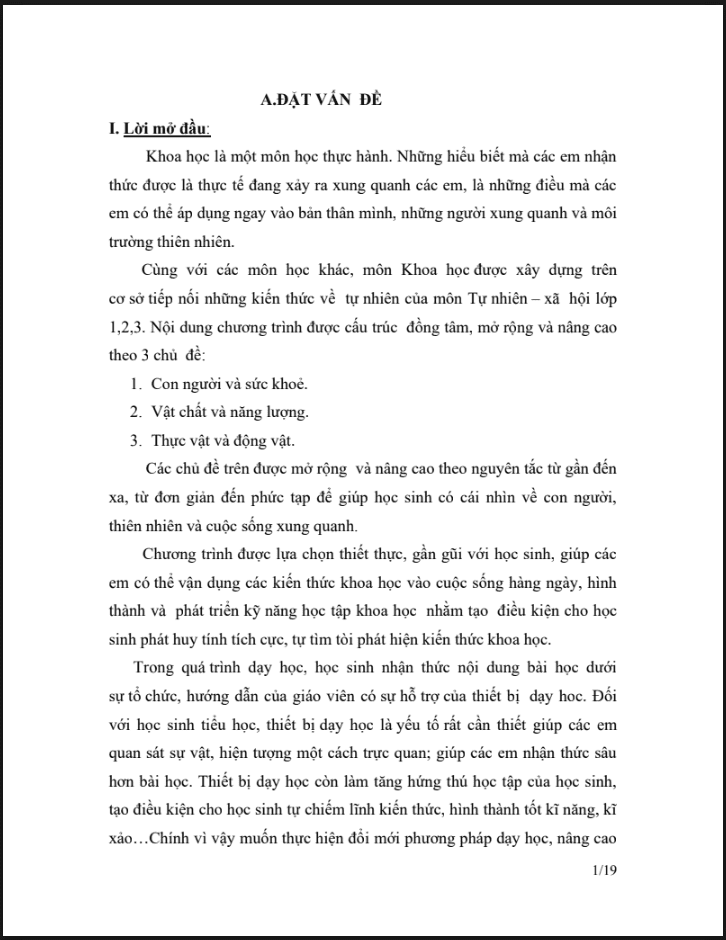 SKKN Sử dụng đồ dùng dạy học môn Khoa học lớp 4