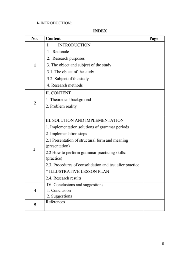 SKKN Teaching method of English grammar for grade 9 students effectively