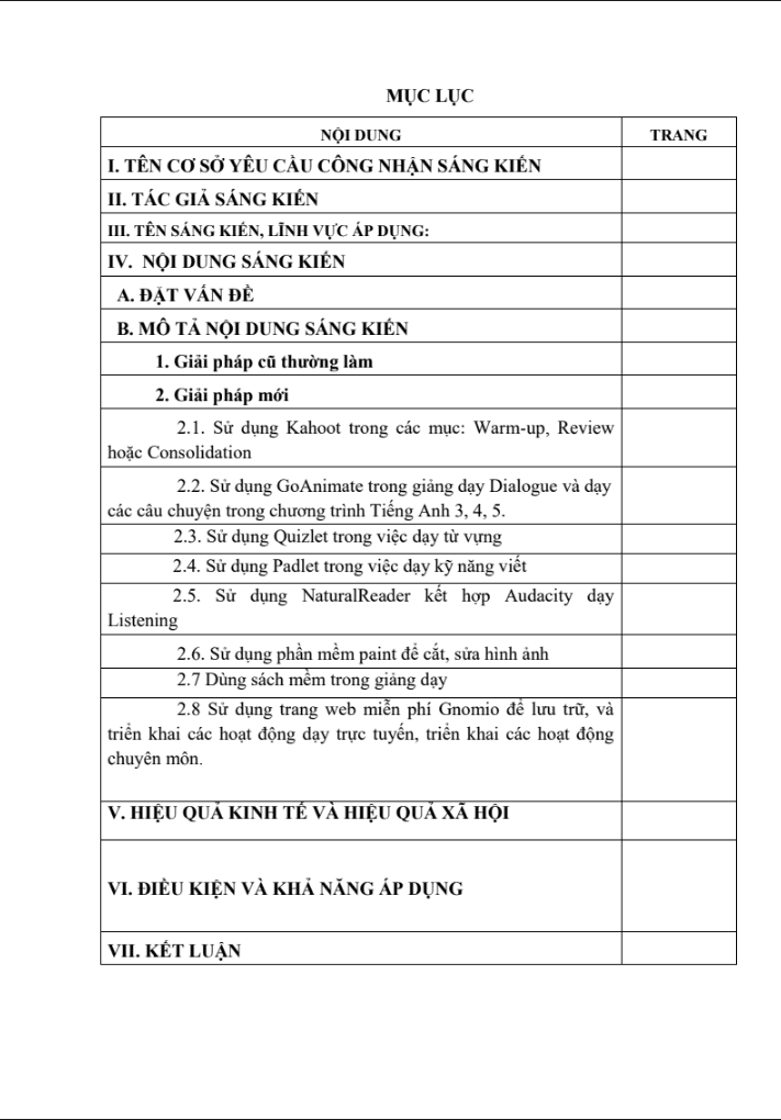 SKKN ứng dụng công nghệ thông tin vào giảng dạy tiếng anh tiểu học