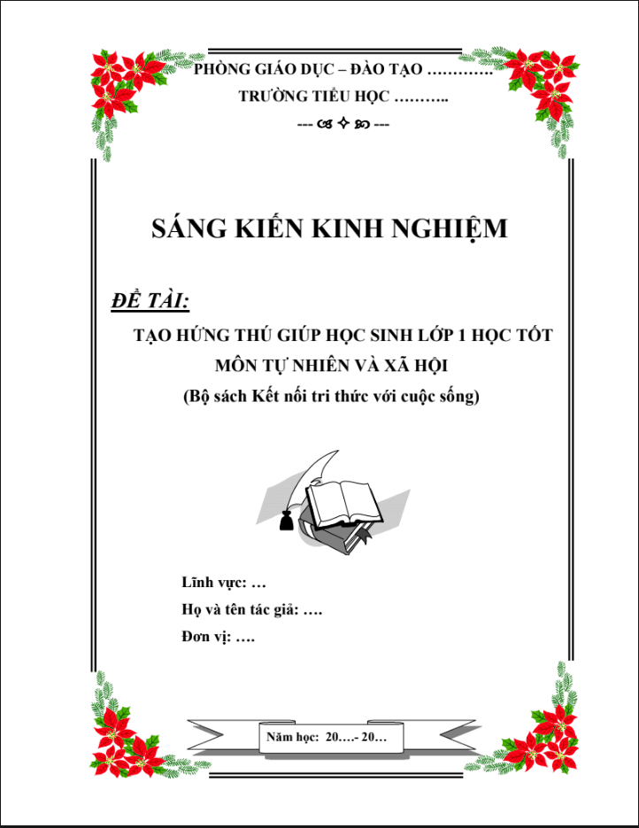 Tạo hứng thú giúp học sinh lớp 1 học tốt môn Tự nhiên và xã hội (Bộ sách Kết nối tri thức)
