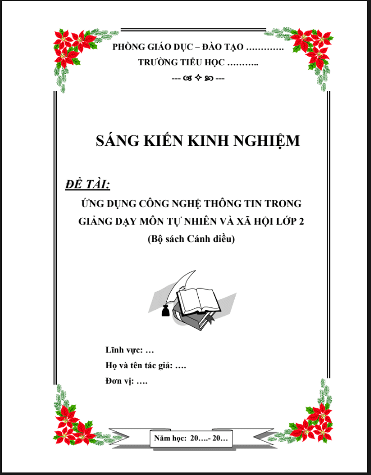 Ứng dụng công nghệ thông tin trong giảng dạy môn tự nhiên và xã hội lớp 2 (Bộ sách cánh diều)